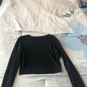 Black crop top